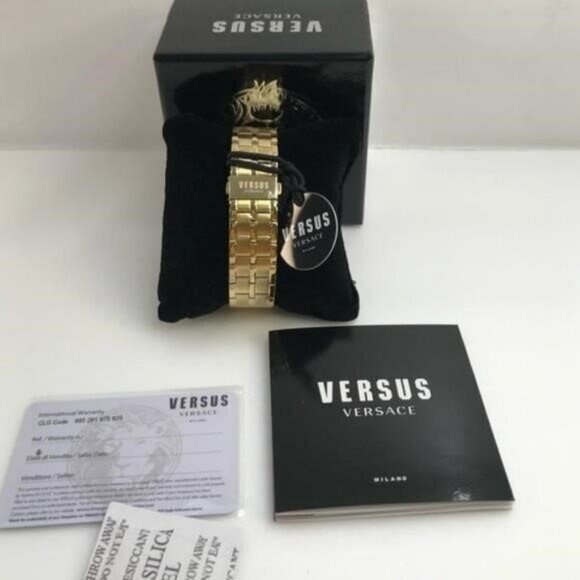 New Authentic VERSUS VERSACE Chrono Lion Bracelet Watch - Picture 9 of 14